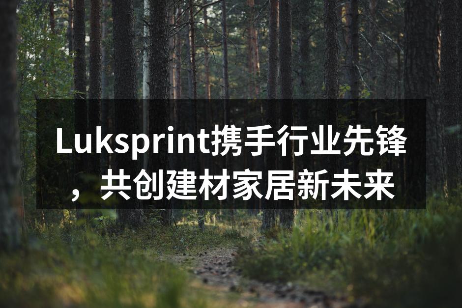 Luksprint携手行业先锋，共创建材家居新未来